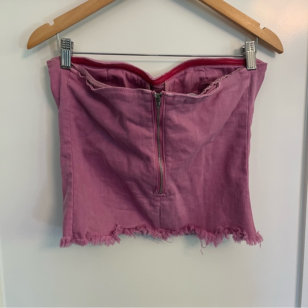Superdown Desa Crop Bustier Top View 3